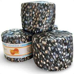 Venezia Ladder Ribbon Yarn (4 Rolls) 75m Each Made in Germany Discontinued